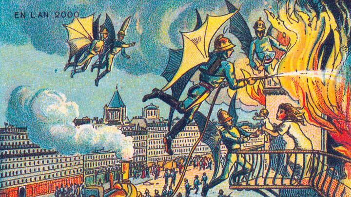 High-rise buildings suddenly grow skyward – and fire fighters follow suit with w ...