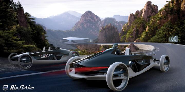 A pneumatically powered lightweight concept car: the Volvo Air Motion.