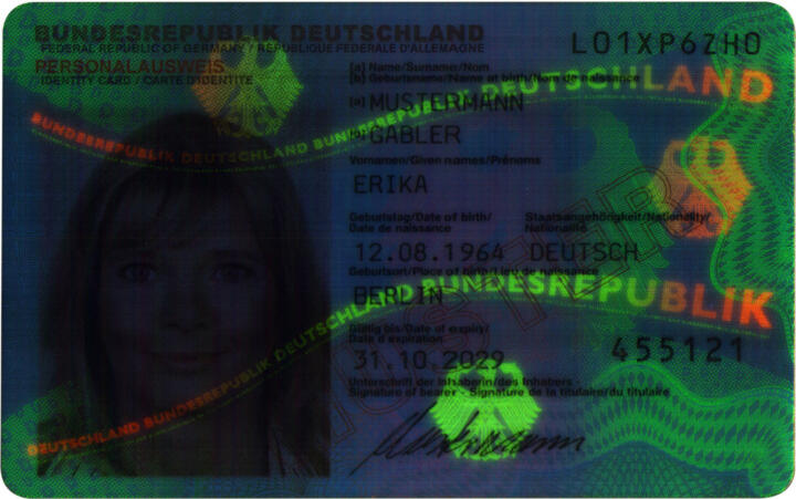 Scan mit UV-Licht