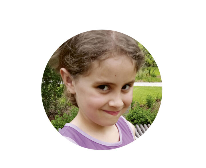 Kinderaugen blicken in die Zukunft