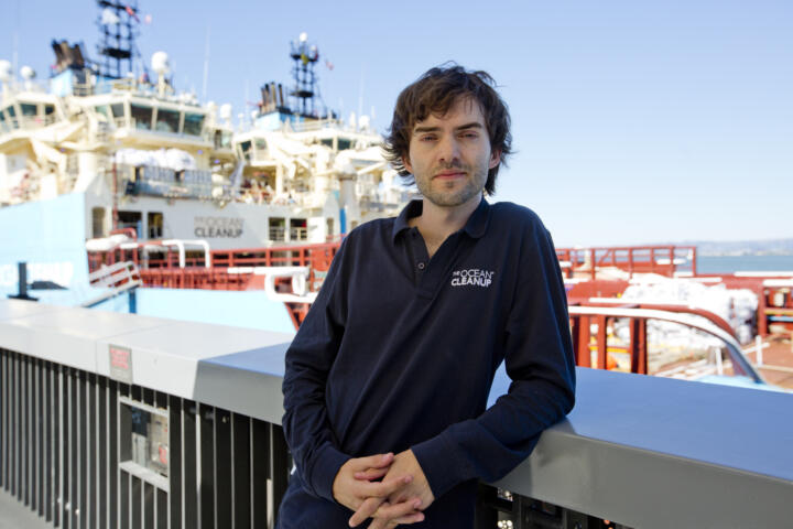 Boyan Slat hatte im Alter von 16 Jahren die Idee zu dem gigantischen Müllsammelp ...